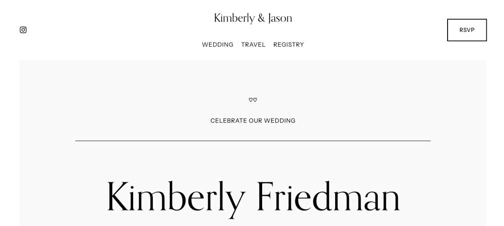 Wedding Design Morena Squarespace Template
